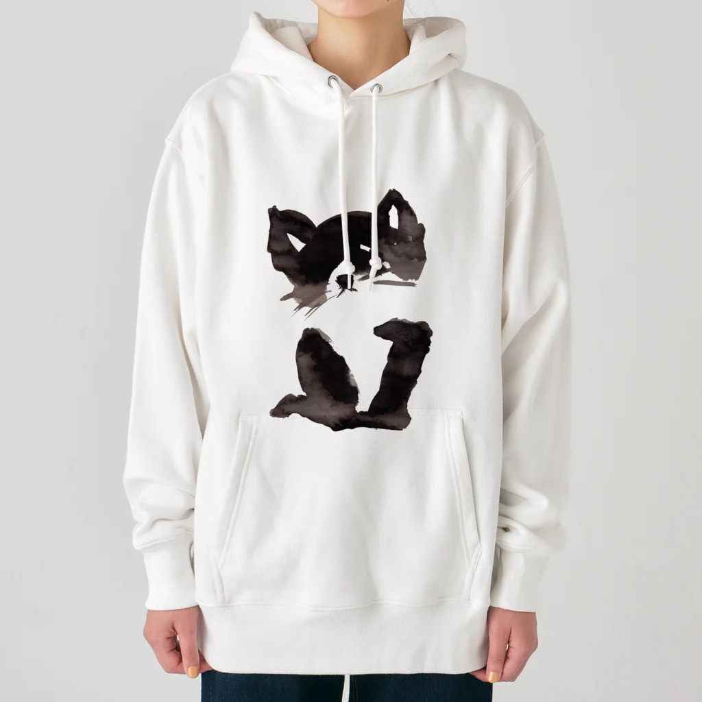 tomorebiの墨猫その2 Heavyweight Hoodie