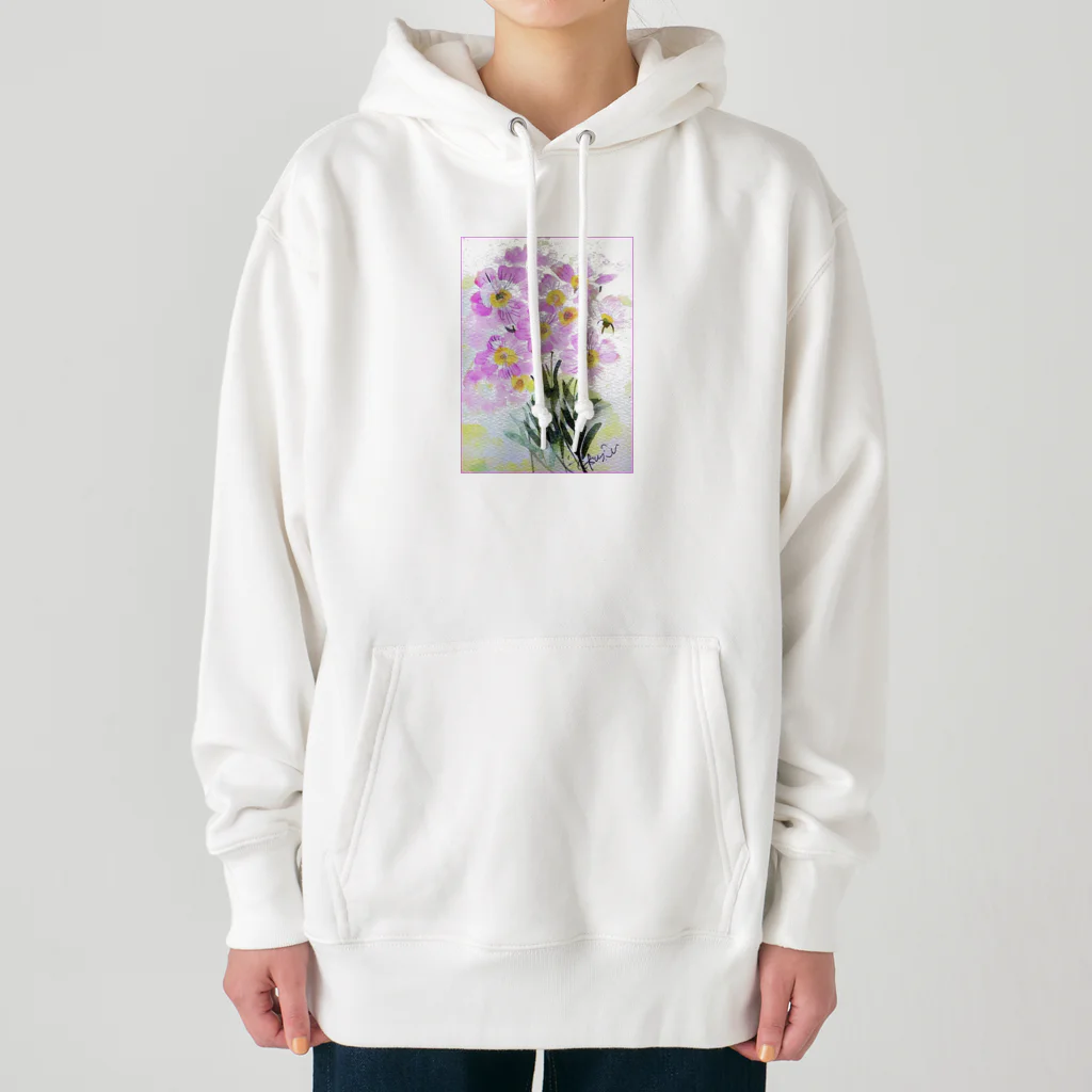 SUZURI.KEY-CHANの昼咲き月見草BF0902 Heavyweight Hoodie