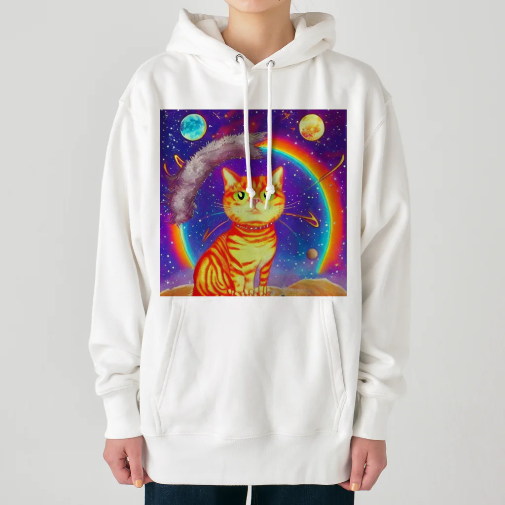Space_Catsのスペースキャット Heavyweight Hoodie