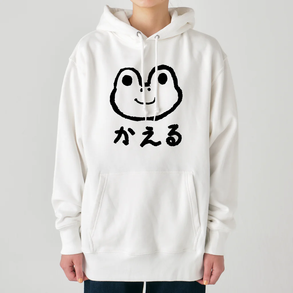 chicodeza by suzuriのかえるの線画 Heavyweight Hoodie