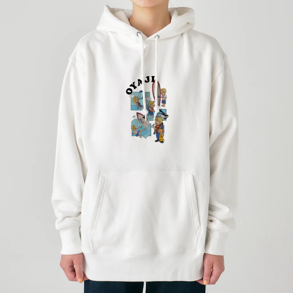 おやじの遊びすぎるオヤジ Heavyweight Hoodie