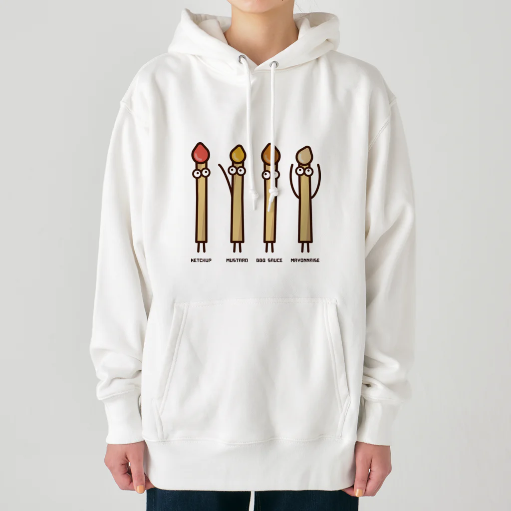 高堂玲/イラストの方のフライドポテト4兄弟 Heavyweight Hoodie