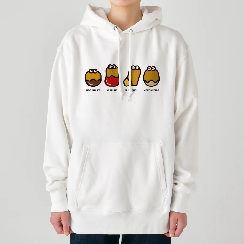 高堂玲/イラストの方のチキンナゲット４兄弟 Heavyweight Hoodie