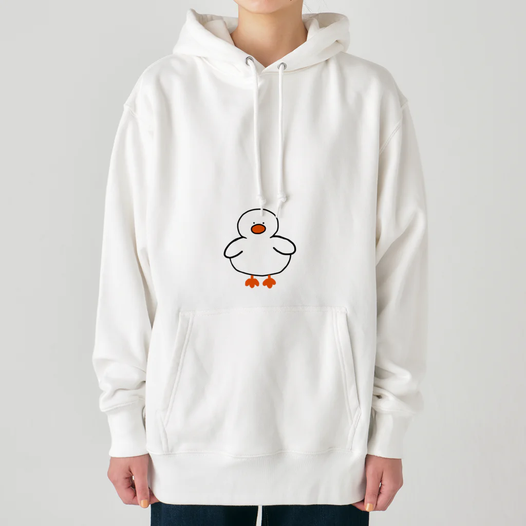 えんがわです。のポッケに立つアヒル Heavyweight Hoodie