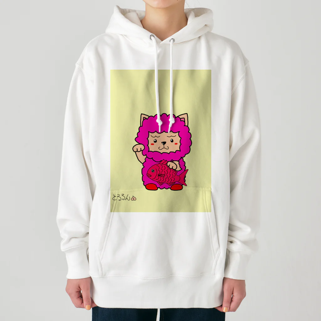 とるるん(お尻フェチ&ちっぱい愛好会会員②)の招き夢羊ん Heavyweight Hoodie