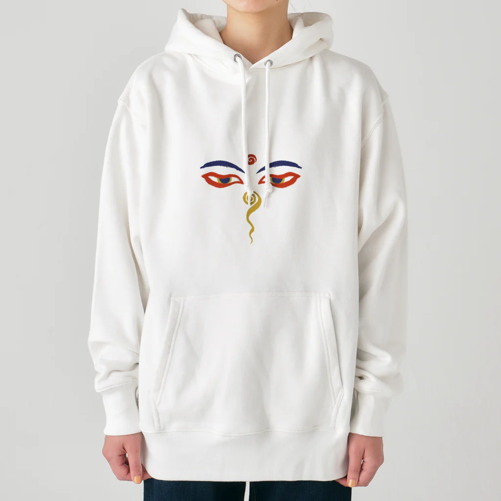 IZANAMI by Akane YabushitaのWisdom Eyes（ブッダの瞳） Heavyweight Hoodie