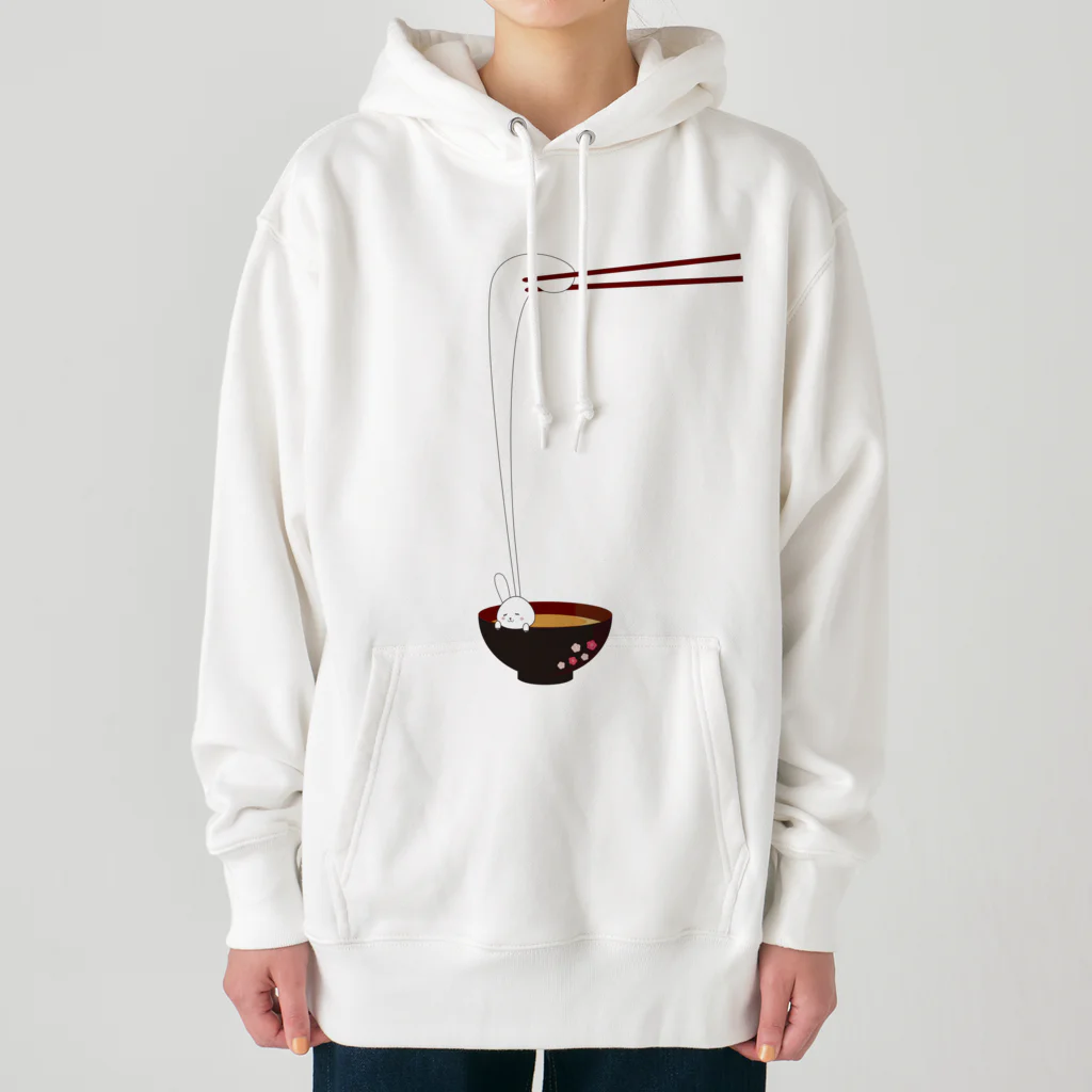 fooooodのうさぎのお雑煮 Heavyweight Hoodie