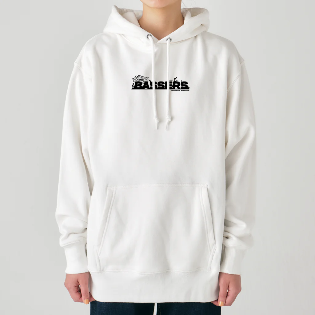 バサーズ構成員のバサーズ黒ロゴ Heavyweight Hoodie