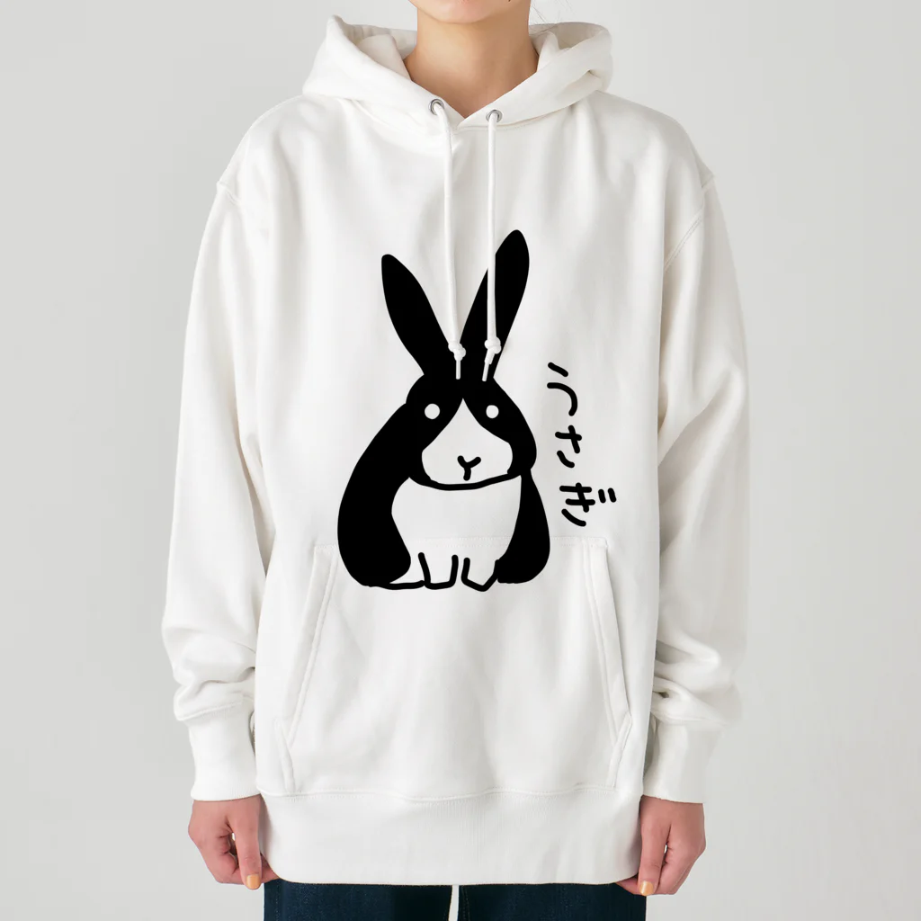 いきものや　のの（別館）の白黒うさぎ Heavyweight Hoodie