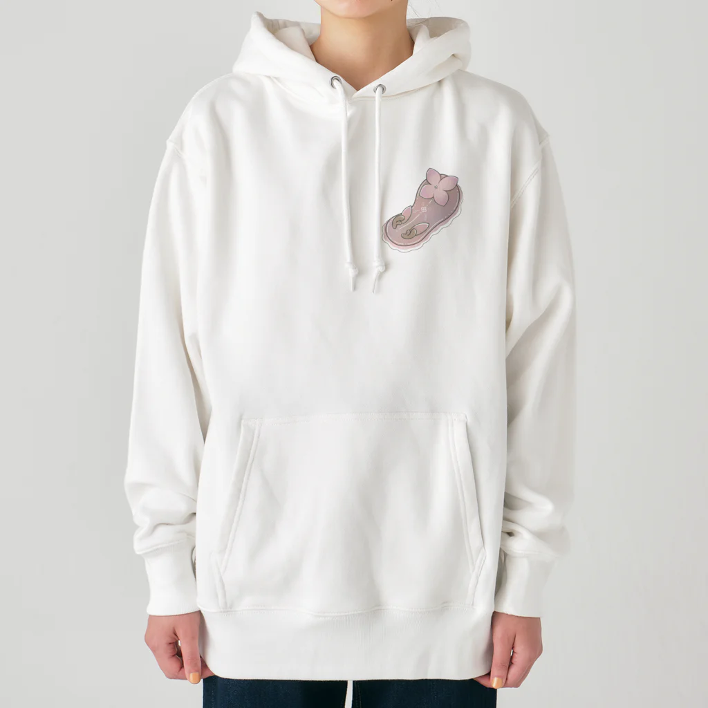 Jackalope Houseのツノアリウサギアジサイモドキウミウシ 桃色ver. Heavyweight Hoodie