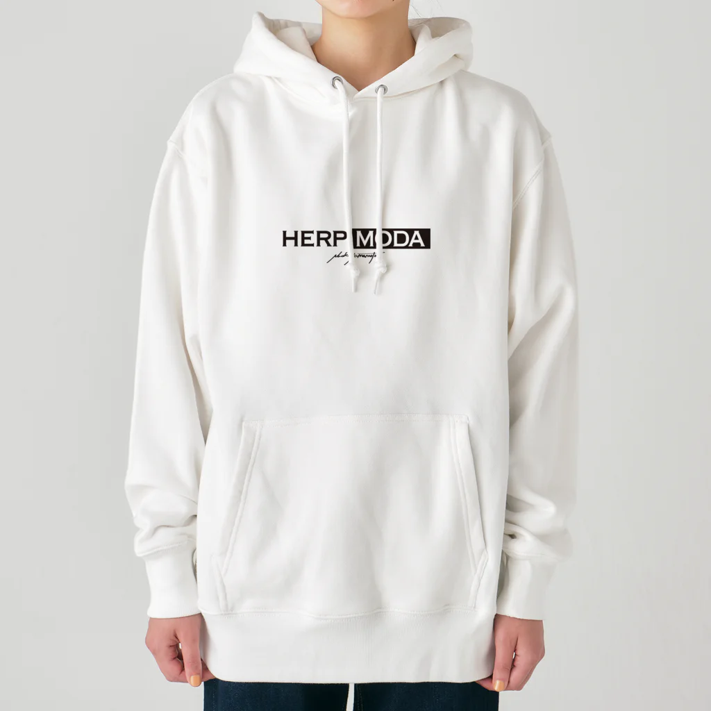 HERP MODA by ヤマモトナオキのツノガエル/イエロー Heavyweight Hoodie