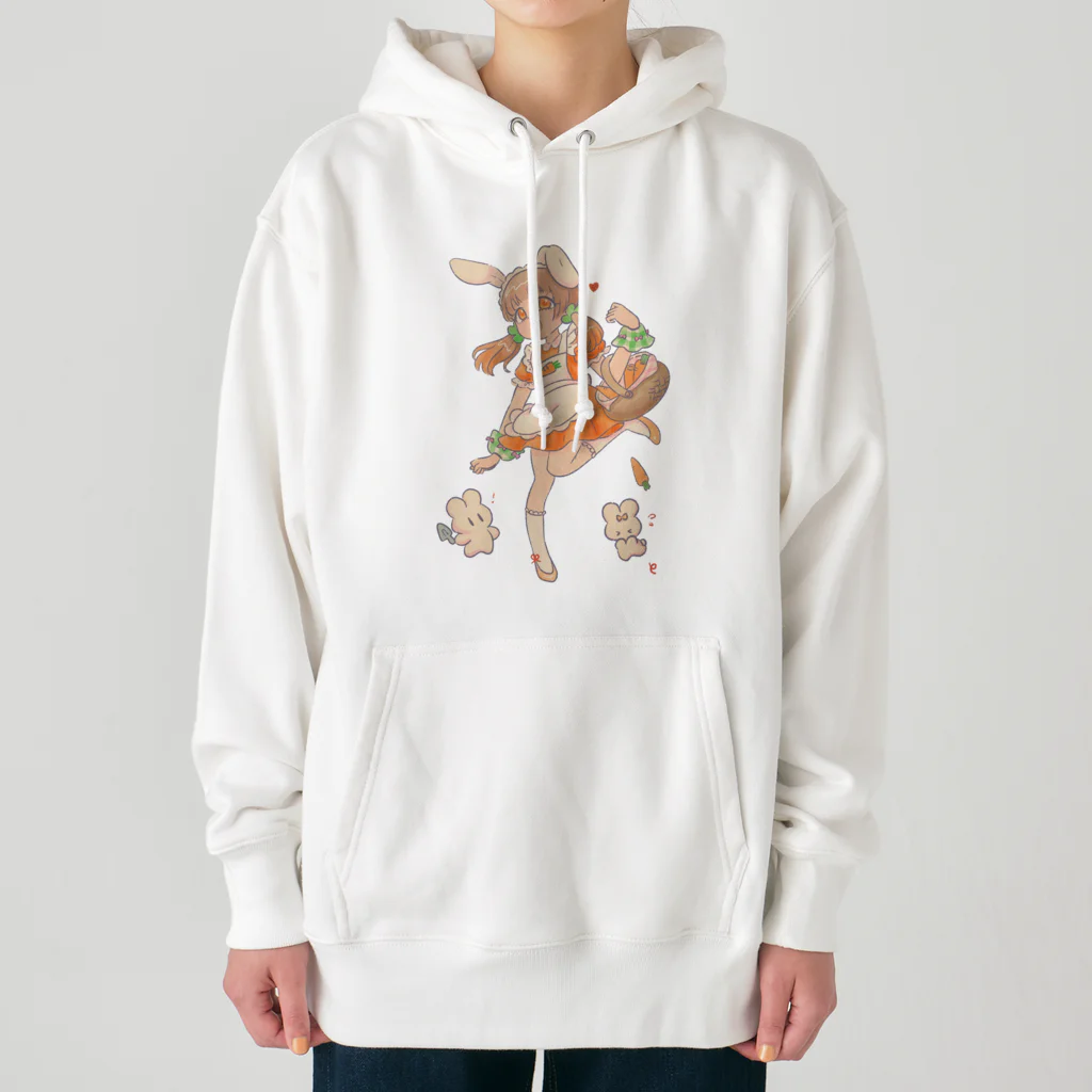 SOY suzuri店の兎沢ニジ(背景なし) Heavyweight Hoodie