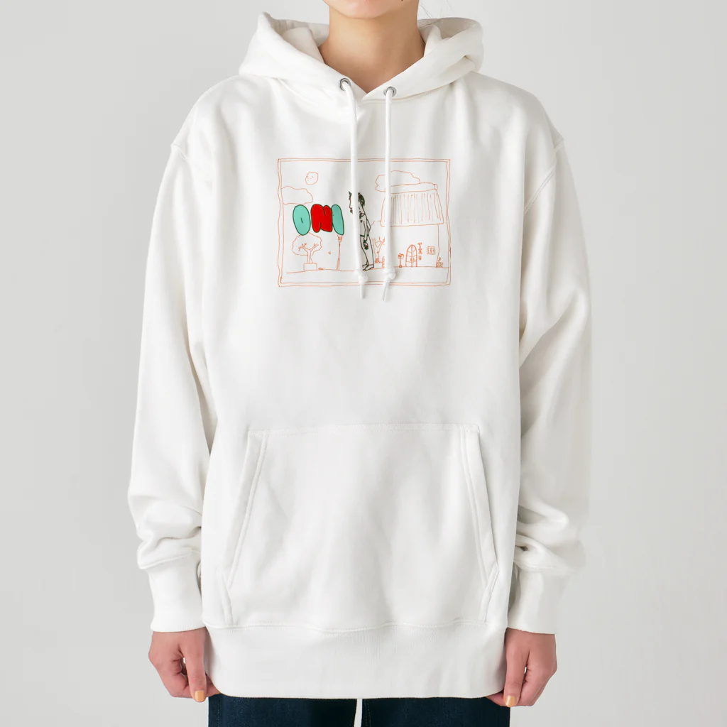 カカトコリバイバルのおに Heavyweight Hoodie