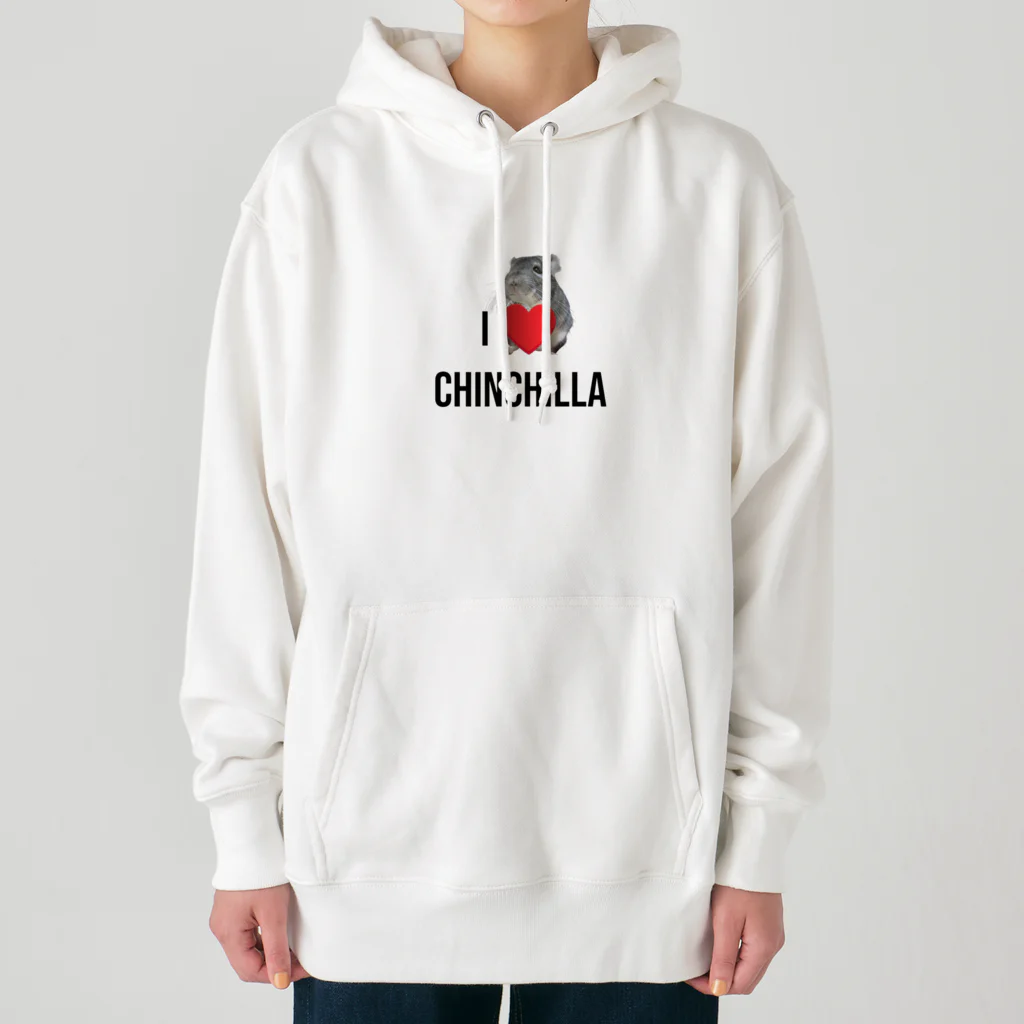 Beer ManiaのI ♥CHINCHILLA Heavyweight Hoodie