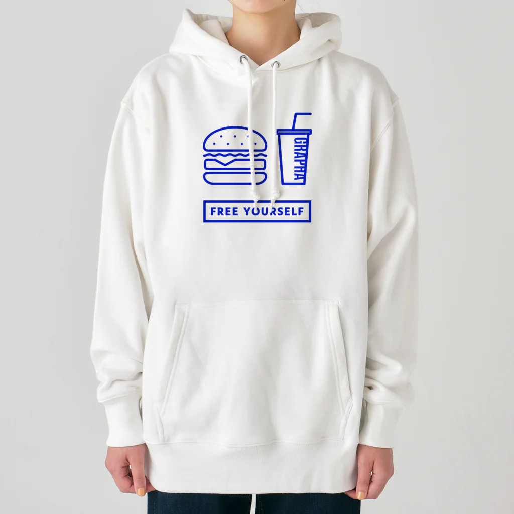 香庭くゆるのジャンクフード/ハンバーガー Heavyweight Hoodie