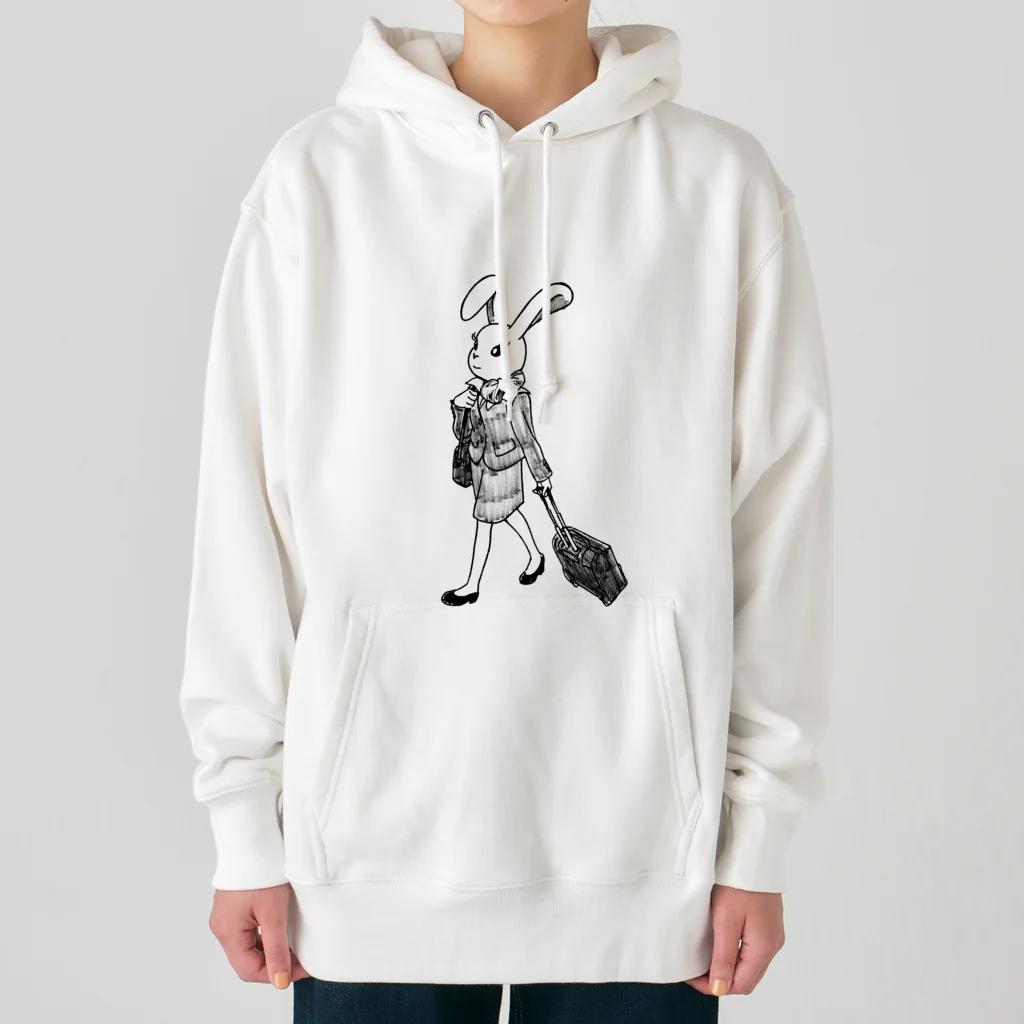 空想画学販売所のCAのウサ子 Heavyweight Hoodie