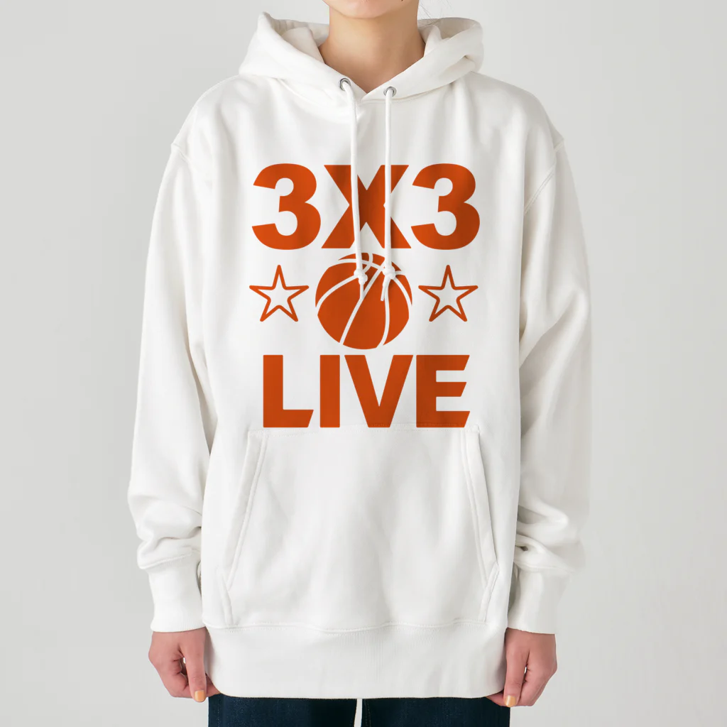 sports_tower スポーツタワーの3x3・オレンジ・スリーエックススリー・3人制バスケ・Tシャツ・アイテム・グッズ・ストリートバスケ・バスケットボール・スピーディーなバスケ・1試合10分間の21点ノックアウト・スポーツ・有望 Heavyweight Hoodie