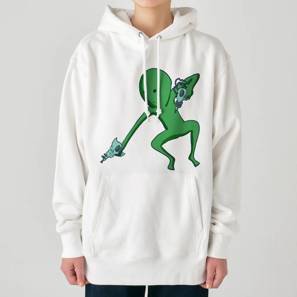 doteauの宇宙人くん：光線ピューピュー Heavyweight Hoodie