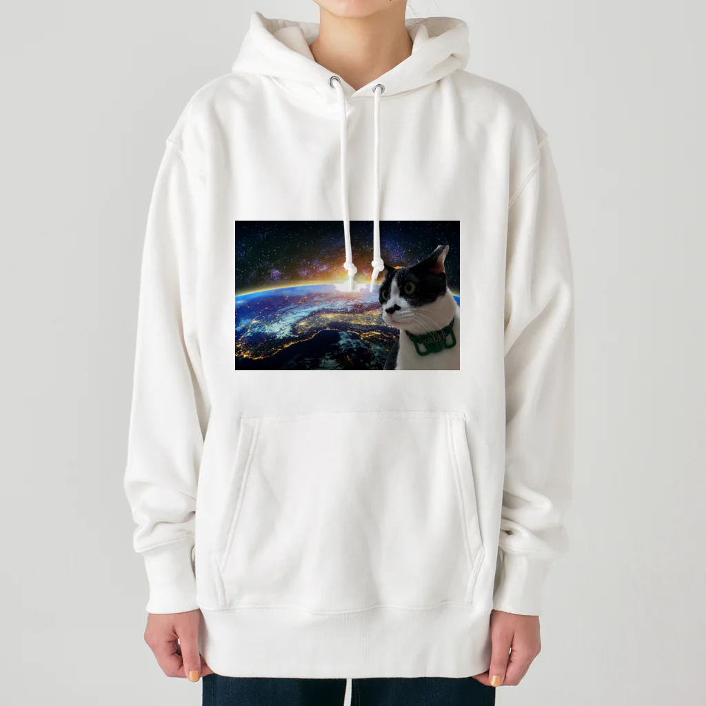 さかなの宇宙猫サスケ Heavyweight Hoodie