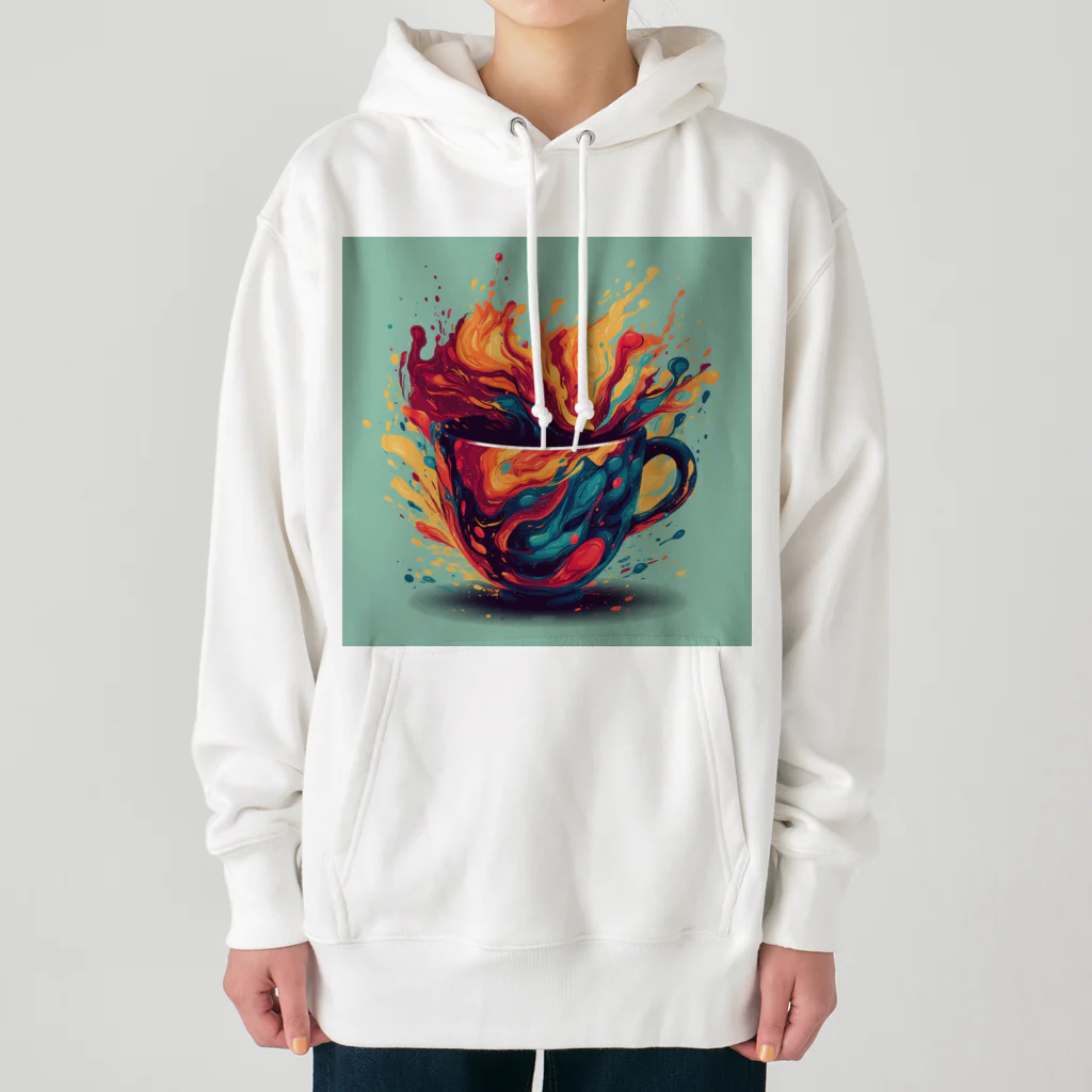 CoffeePixelのクリエイティブな一杯で毎日を彩ろう Heavyweight Hoodie