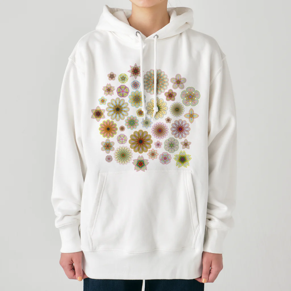 kimchinのやさしい色合いの花柄 Heavyweight Hoodie