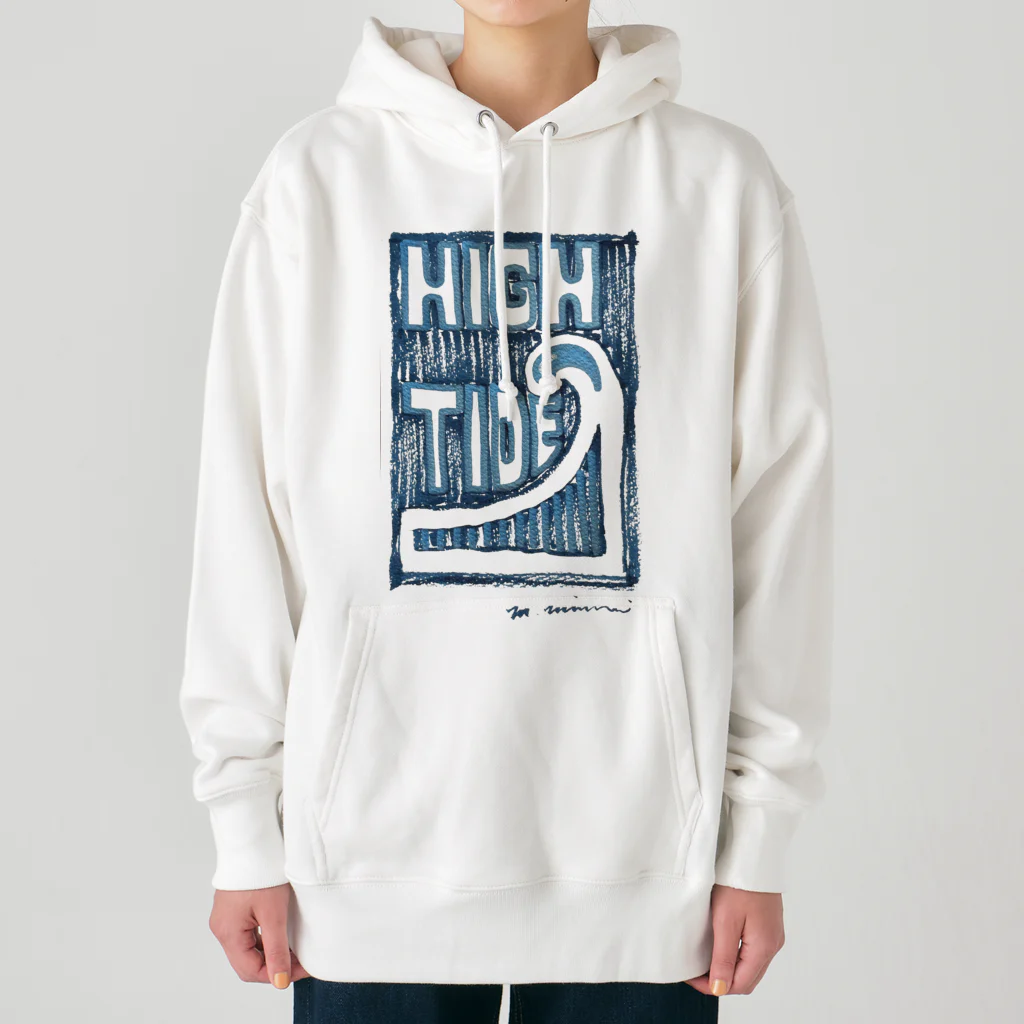 masahiro_minami_artのHIGH TIDE（ブルー） Heavyweight Hoodie