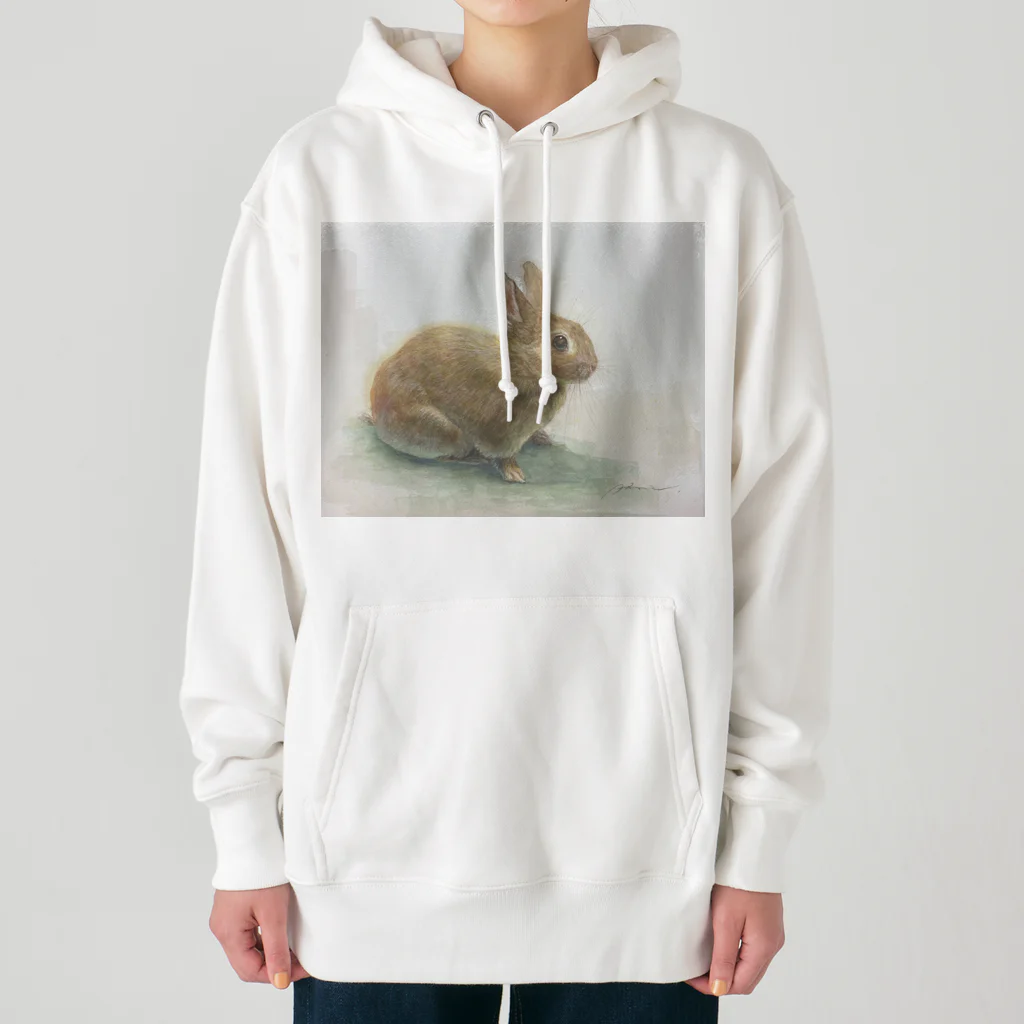 たかはしの絵のもののうさぎのうめちゃん Heavyweight Hoodie