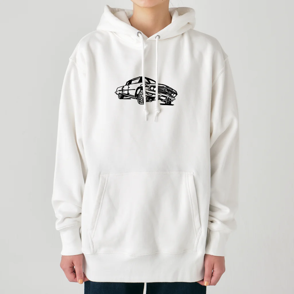 futatsunotaizaiのアメ車 Heavyweight Hoodie