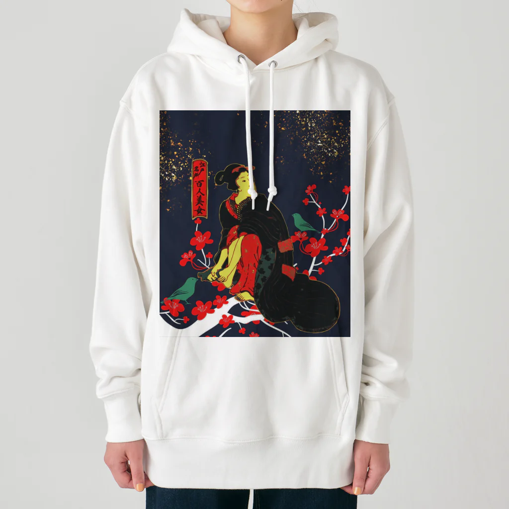 ごった煮商店の江戸名所百人美女 Heavyweight Hoodie