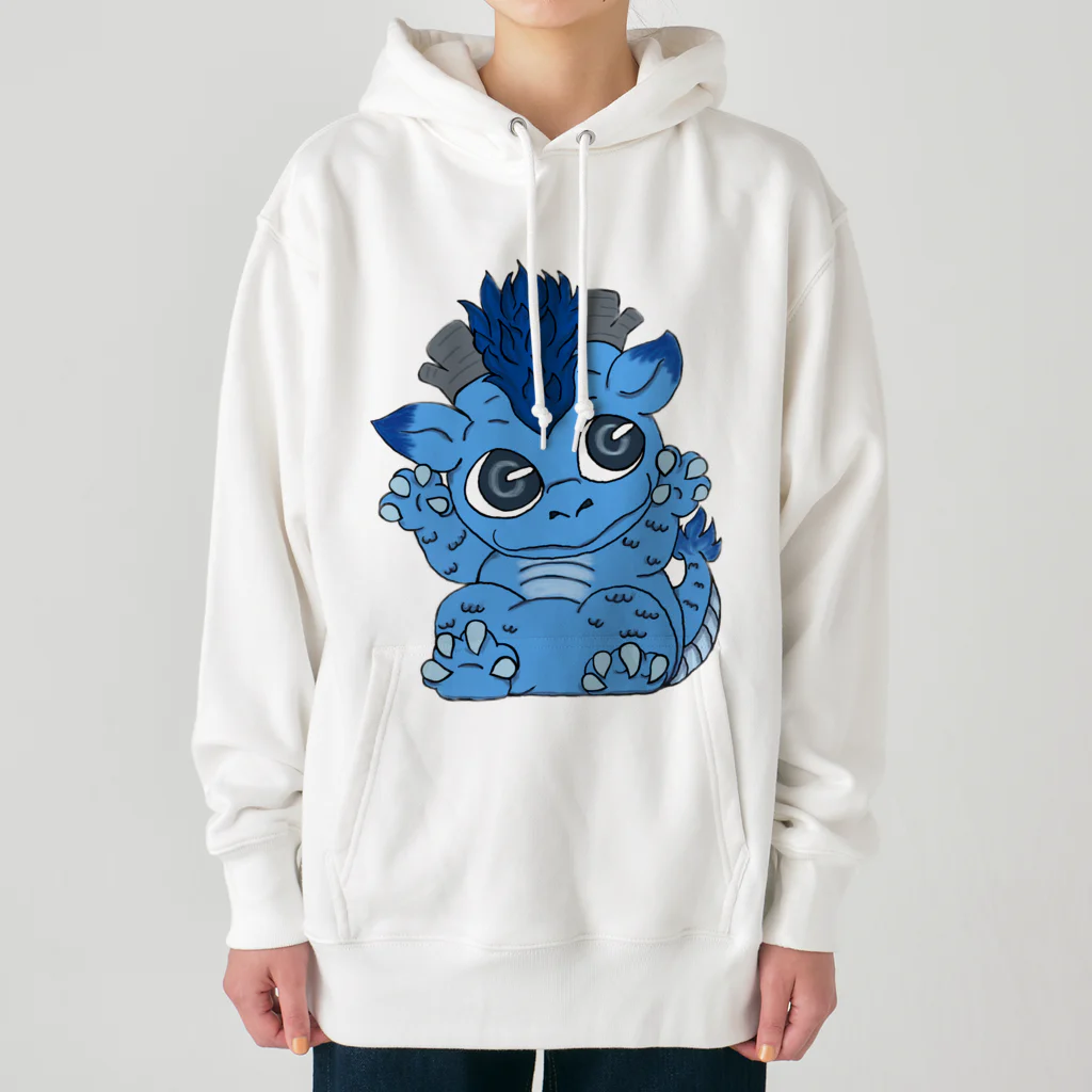 白黄神龍の龍の子 Heavyweight Hoodie