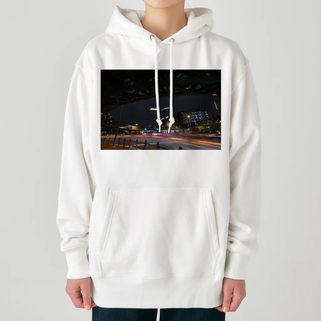 nokkccaの光跡 - Junction Light trail - Heavyweight Hoodie