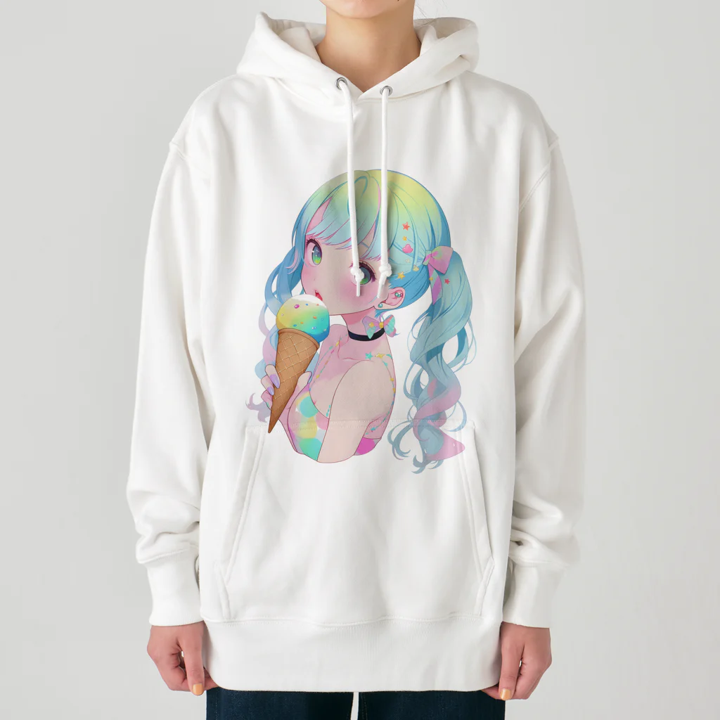 ヤバいTシャツ屋しゃんの暑い夏はアイスだ008 Heavyweight Hoodie