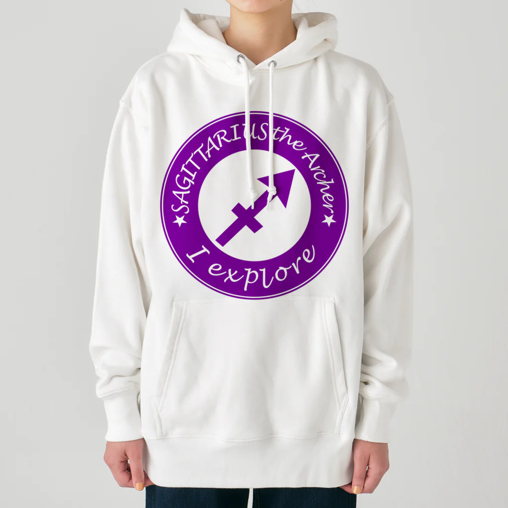 Yuko’ｓ Galleryの12星座キーフレーズ&パワーカラー～いて座～ / 12 zodiac key phrase & power colour - Sagittarius - Heavyweight Hoodie