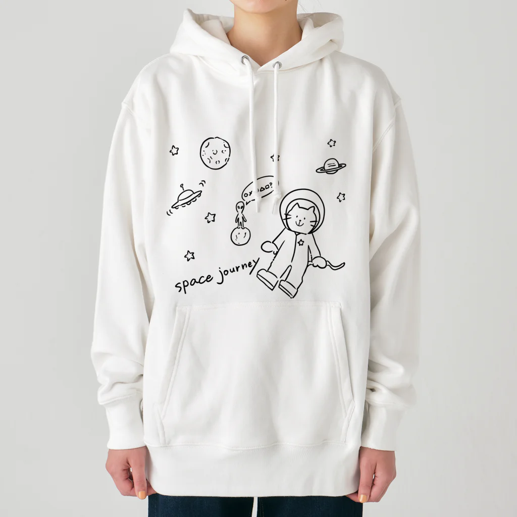 ひよこ工房の宇宙と猫 Heavyweight Hoodie