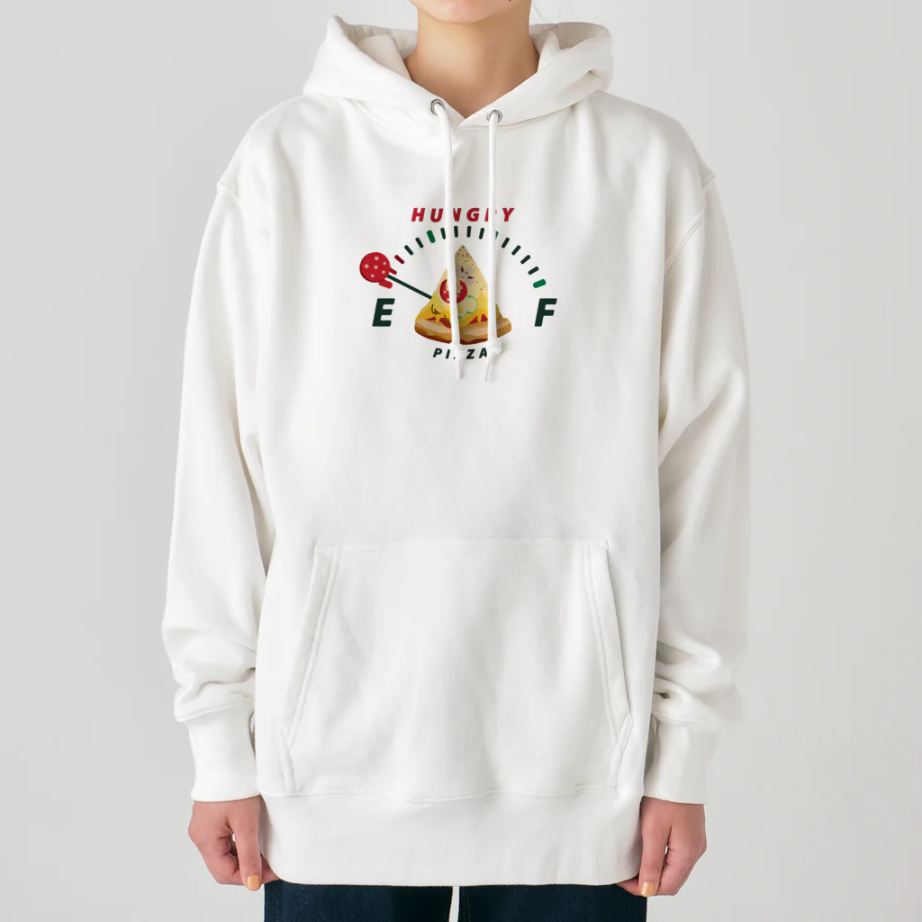 イラスト MONYAAT の腹ペコゲージ　ピザ　A*M Heavyweight Hoodie