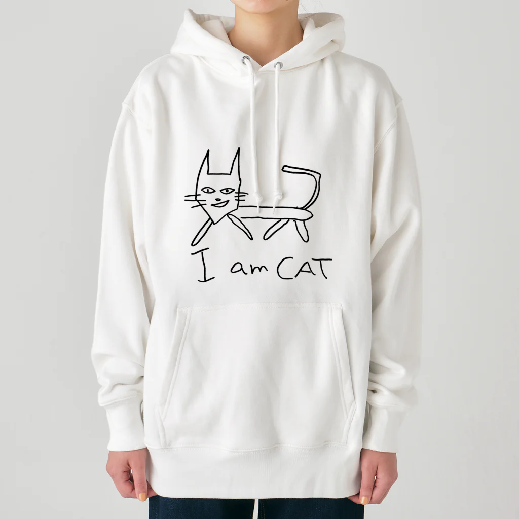 生活の絵が下手な人の考える猫 Heavyweight Hoodie