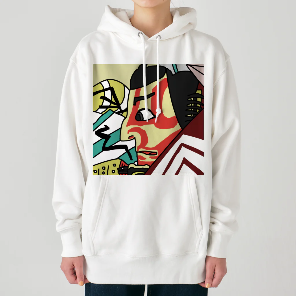 じゃぱにぃずぴぃぽぅの市川鰕蔵の碓井の荒太郎定光 Heavyweight Hoodie