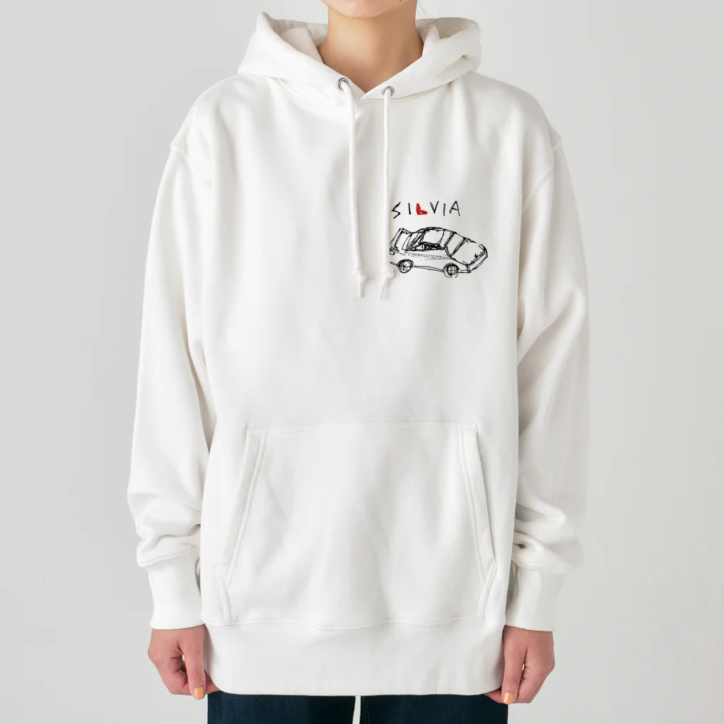 _msmsの黒線シルビア Heavyweight Hoodie