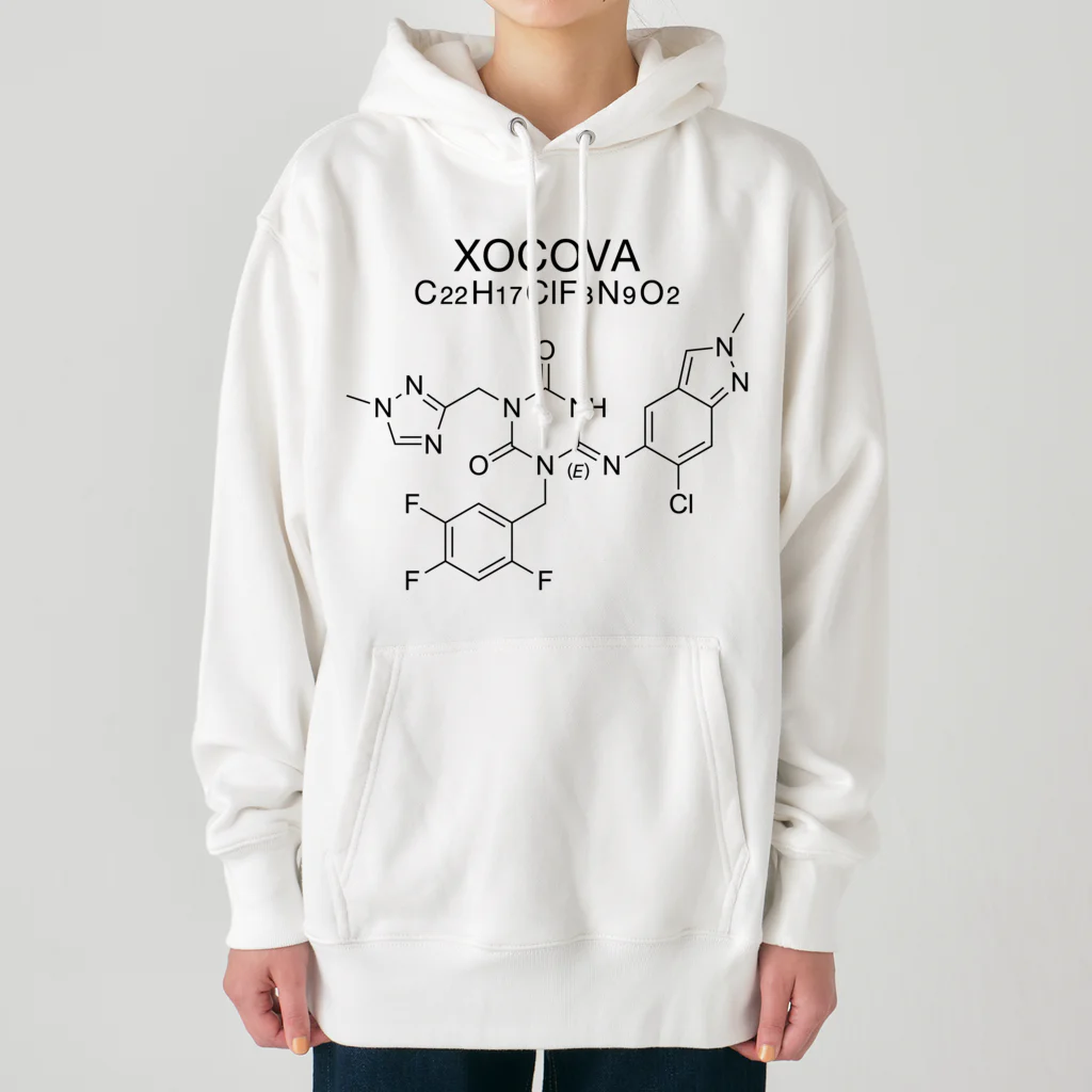 DRIPPEDのXOCOVA C22H17ClF3N9O2-ゾコーバ-(Ensitrelvir-エンシトレルビル-) Heavyweight Hoodie