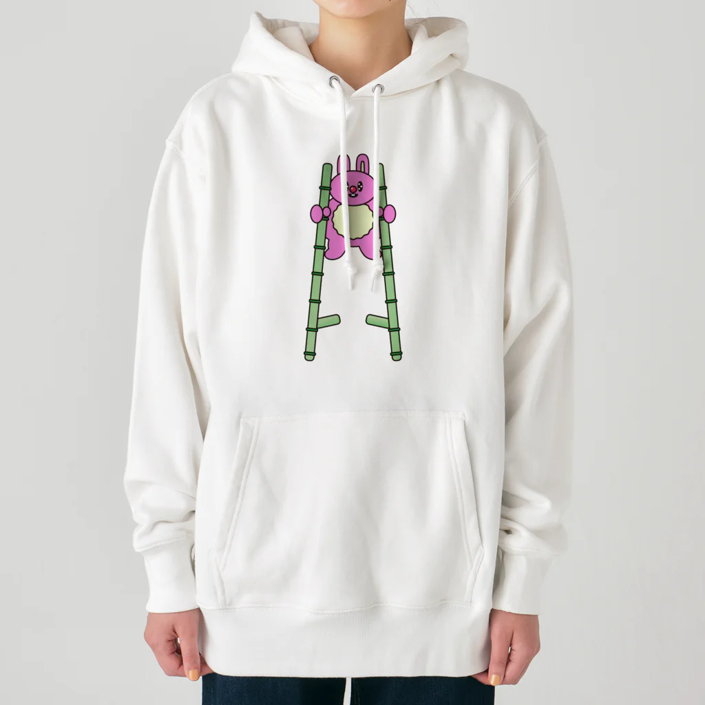 ちんぷんかんプリンの竹馬うさぎ🎍🐇🐰 Heavyweight Hoodie