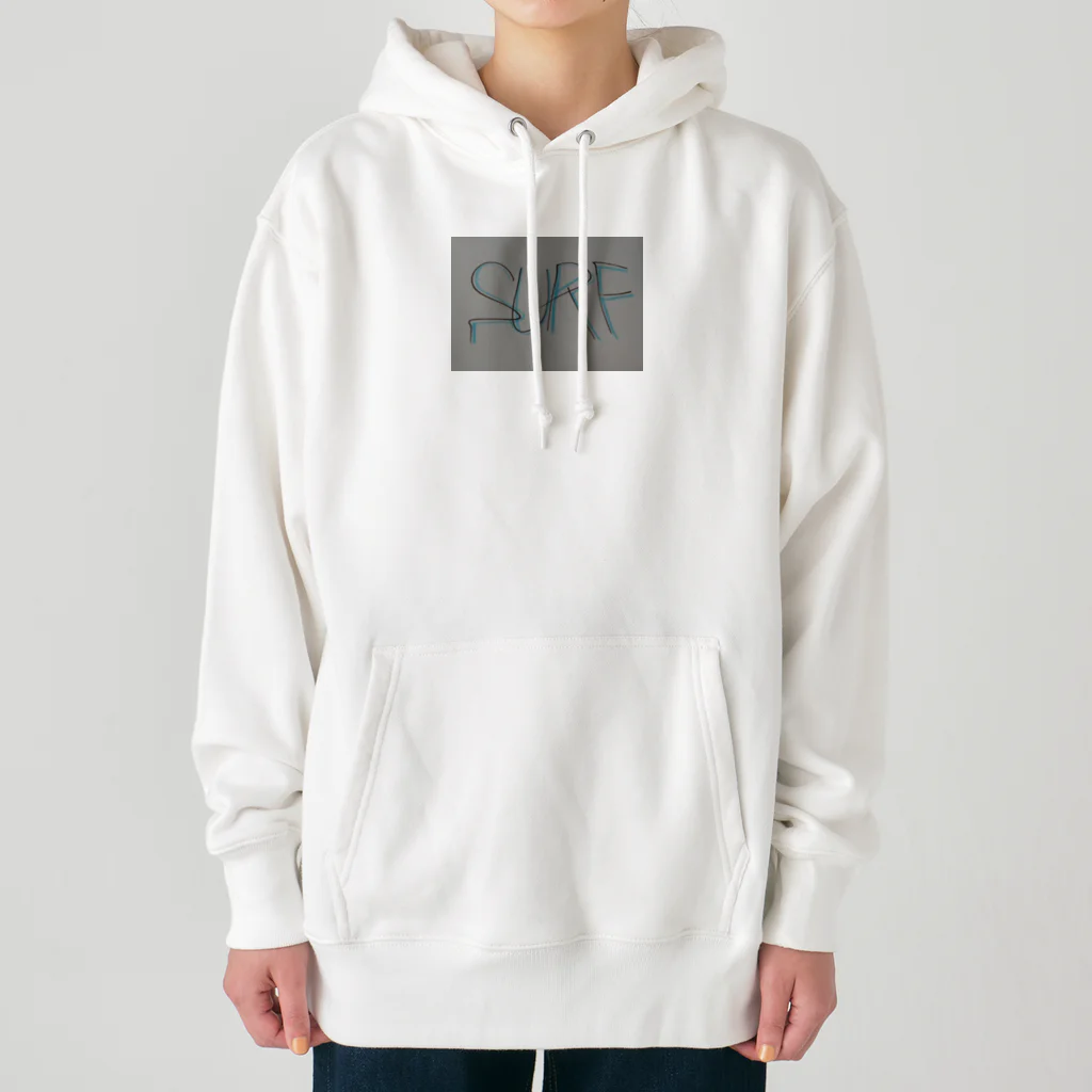 SURF810のSURF 文字(青影) Heavyweight Hoodie