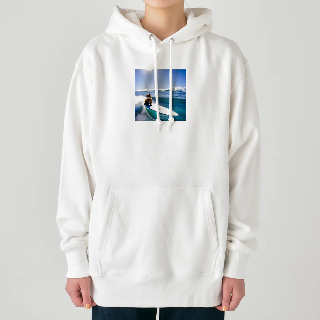 たかみーショップのサーフィンネコリアル Heavyweight Hoodie