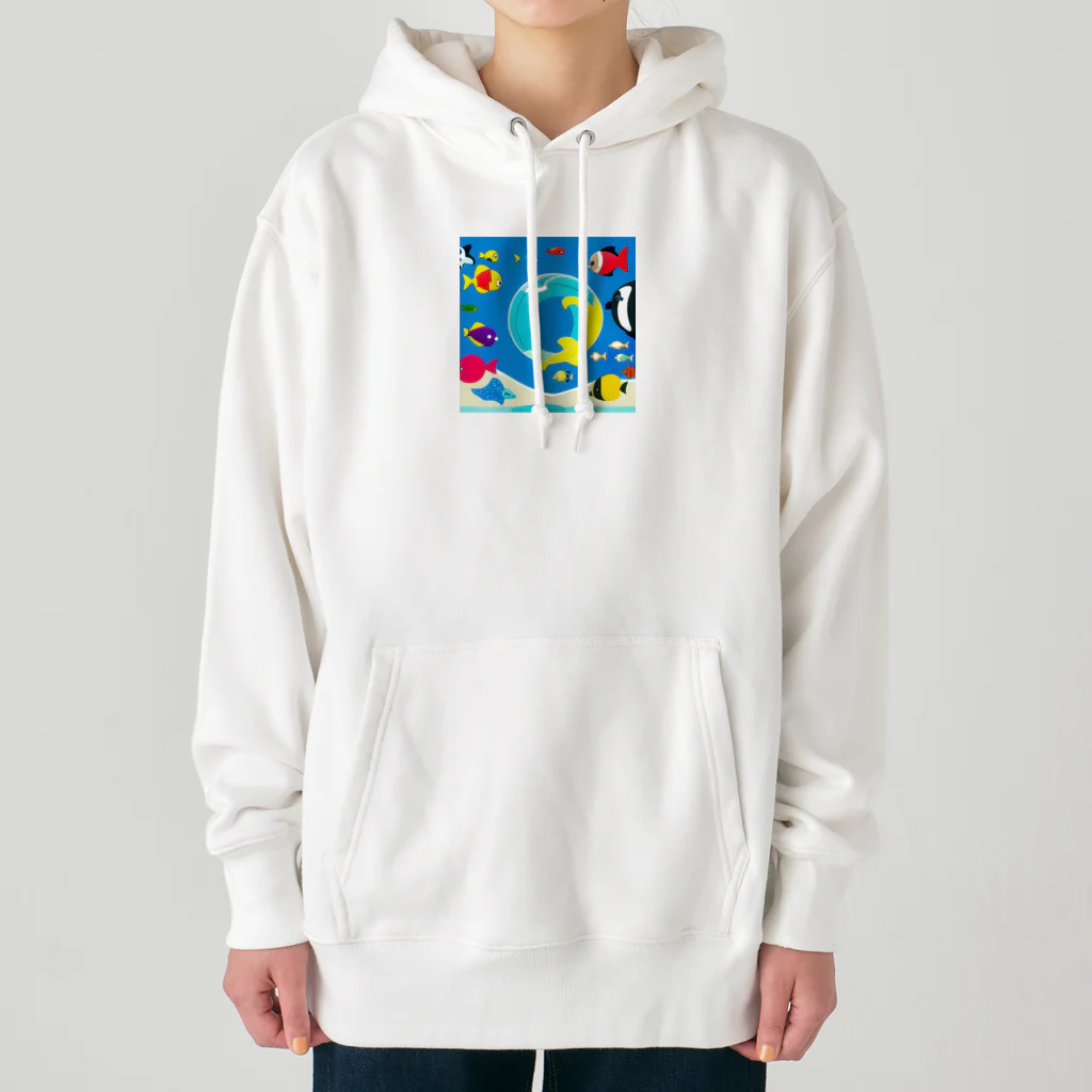 魚大好きマンの海の中 Heavyweight Hoodie