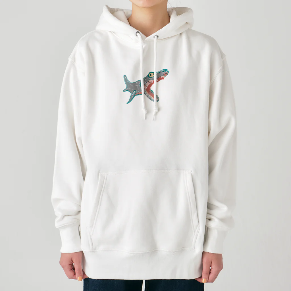 ゲレゲレのサメみたいなワニみたいなサメ Heavyweight Hoodie