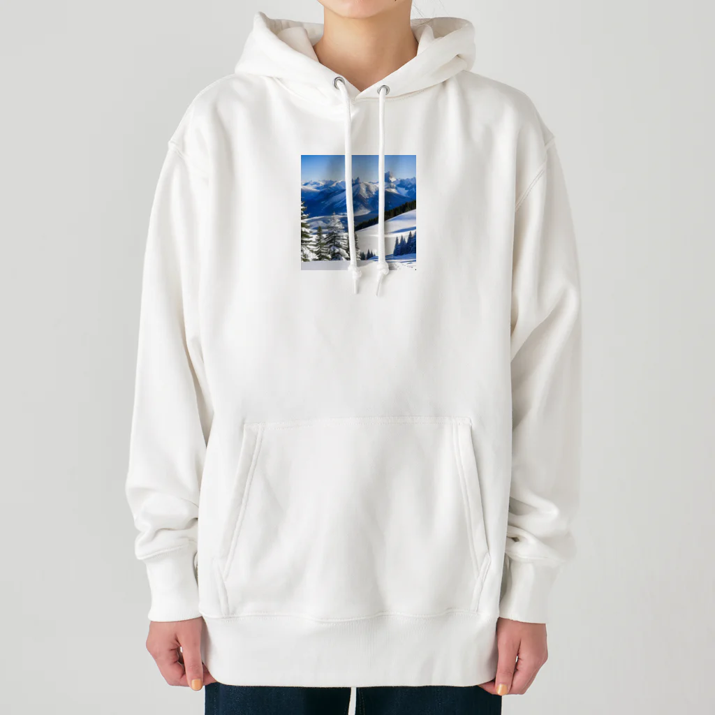 おしゃれイラストグッズ販売所の〜雪国〜 Heavyweight Hoodie