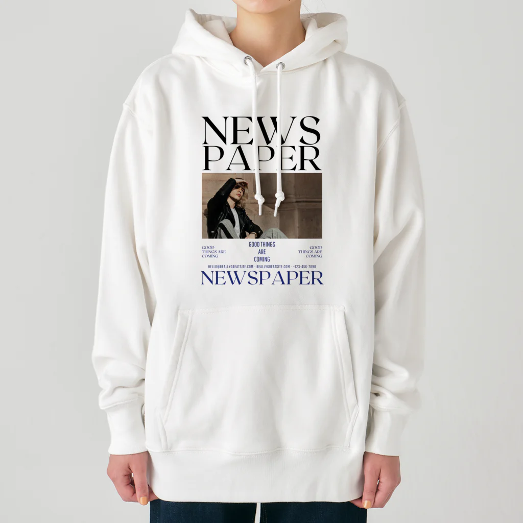 show.のNEWS PAPER Heavyweight Hoodie