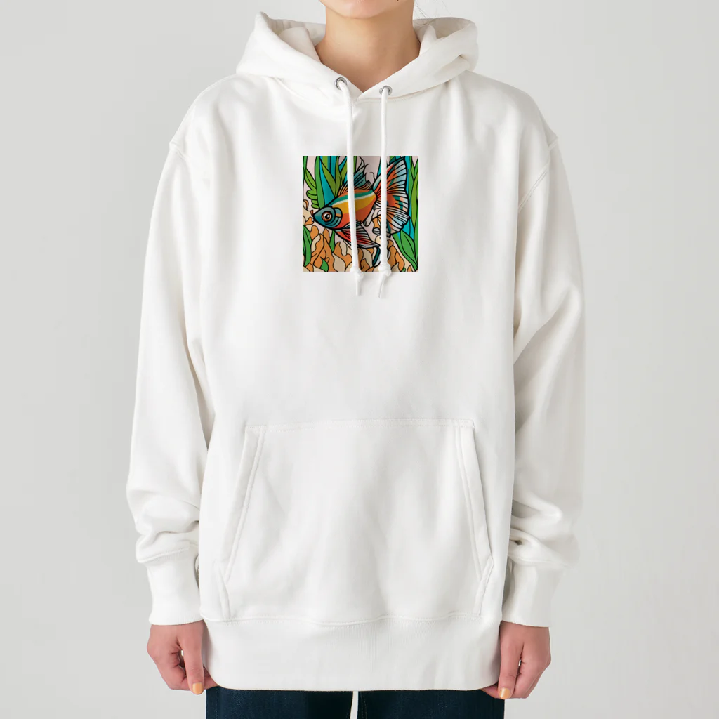 maoのアニメチックな魚 Heavyweight Hoodie