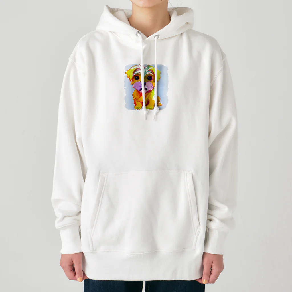 dogcatanimalの可愛いマルチーズグッズ Heavyweight Hoodie