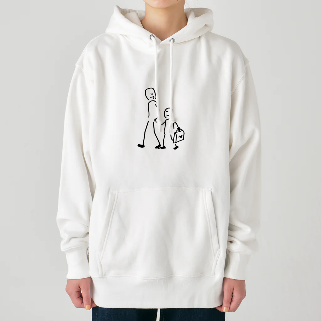 kopapaの親子手つなぎデートくん Heavyweight Hoodie