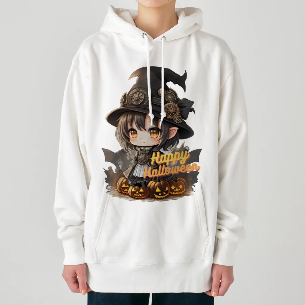 Design_Factory-Lのスチームパンク Girlハロウィンスタイル Heavyweight Hoodie